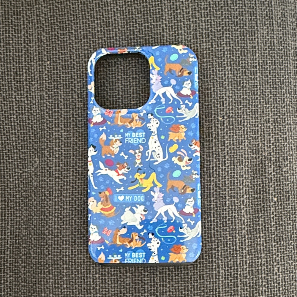 Blue Dog Pattern Phone Case